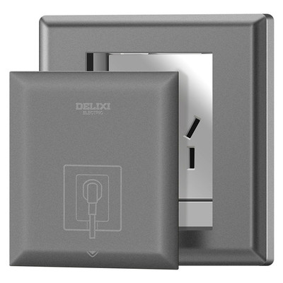 德力西86型墙暗装嵌入式隐形插座