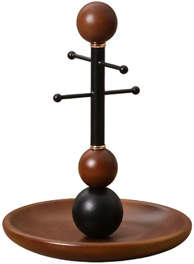 中古风入户钥匙挂架托盘装饰摆件