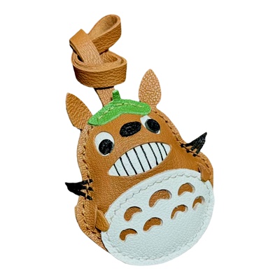 头家】龙猫手工真皮包包挂件