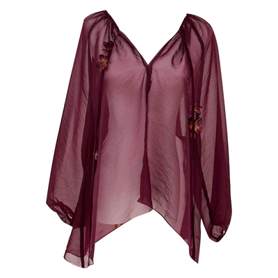 叶落清舞古典舞身韵宽松纱衣