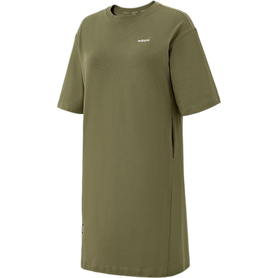 Adidas/阿迪达斯正品W DRY LBR L TEE女士经典短袖连衣裙JI5085