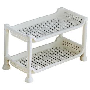 厨房浴室迷你置物架桌面杂物架洗漱台收纳整理架塑料转角多层落地