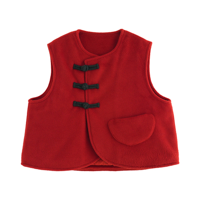 男童新中式马甲冬装拜年服