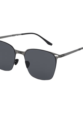 超轻哑光高弹钢大方框折叠墨镜潮