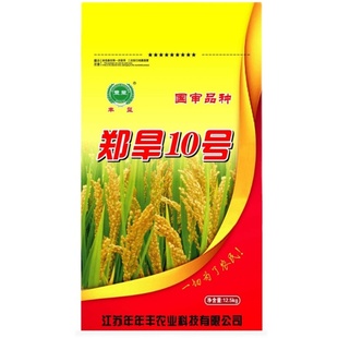 旱稻种子郑旱10号圆粒可留种江苏安徽山东河南麦茬地高产水稻种子