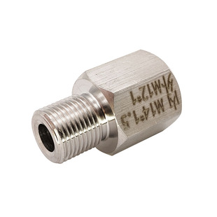 0180.公制 内丝M14X1.5 转 外丝M12X1 变径 不锈钢 螺纹转换接头