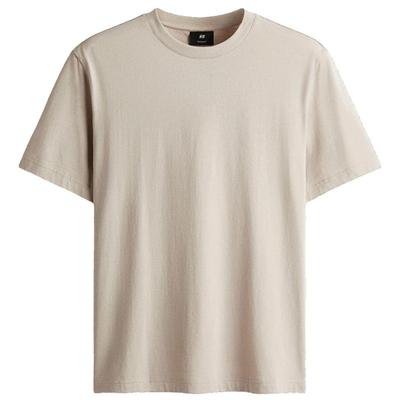 HM男装T恤春季圆领短袖运动上衣短袖内搭打底衫0685816