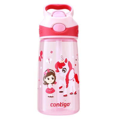 contigo儿童吸管杯卡通运动