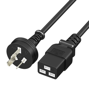 广昌兴服务器UPS/PDU电源线国标全铜10A三插-C19 10A转16A转接线