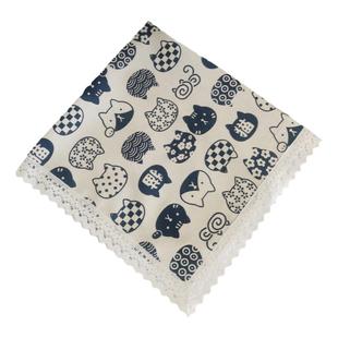 小方巾电脑打印机防灰尘布床头柜防尘罩冰箱盖布茶盘盖巾电饭煲