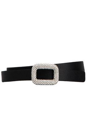 【24期免息】Roger Vivier/RV配饰Viv  Choc饰扣织物腰带百搭