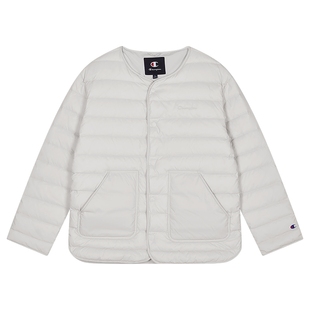 [三防]Champion冠军轻薄羽绒服男25冬季新款女排骨短款羽绒外套