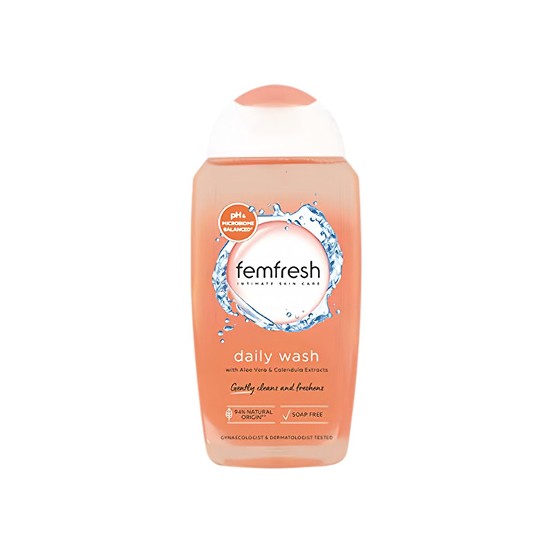 英国Femfresh芳芯私处护理液洋甘菊蔓越莓百合香特护洗液250ml