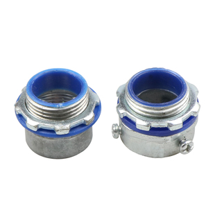 三柱外丝桥架管接头不锈钢线槽盒外螺纹蛇皮管电缆管镀锌卡套接头