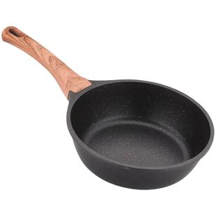 sanray麦饭石不粘锅炒锅平底锅家用深锅炒菜锅电磁炉锅子煤气灶