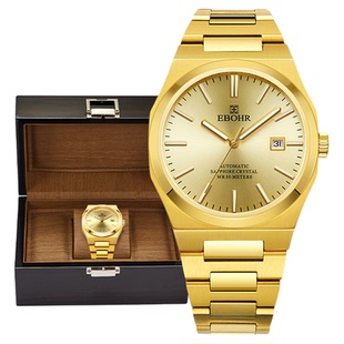 EBOHR依波表大师系列老钱风手表男士经典复古机械表5184
