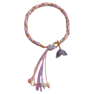 宅梦手作馆轮回鱼尾手绳大尾巴鱼纯手工编绳编织手链国风可调节