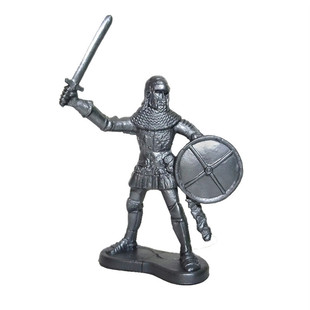 士兵玩具古代兵人中世纪战士骑兵投石车塑料小人战争军事场景套装