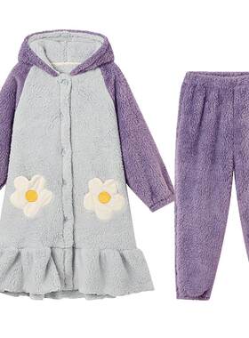 女童家居服套装睡衣爱法贝