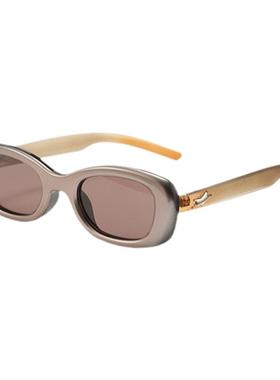 cyxus太阳镜男女墨镜Jennie同款猫眼墨镜防紫外线椭圆框墨镜时尚