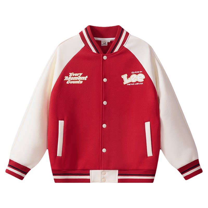 Leekids加绒儿童棒球服外套