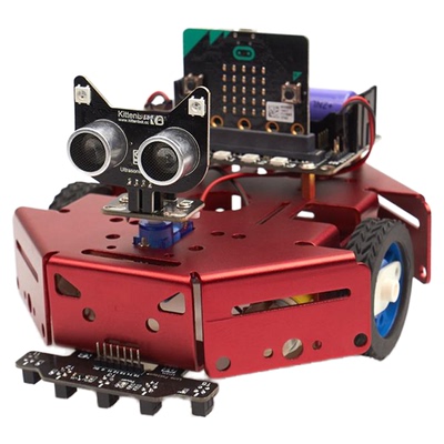 microbit巡线避障编程