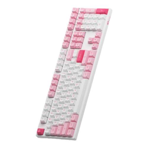 AKKO 3108RF晚樱机械键盘可爱女生粉色电竞办公无线2.4G电脑通用