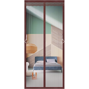 全磁条防蚊门帘夏季家用纱门纱窗高档磁性蚊帐自吸魔术贴2025新款