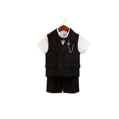 男童马甲英伦春夏演出西服