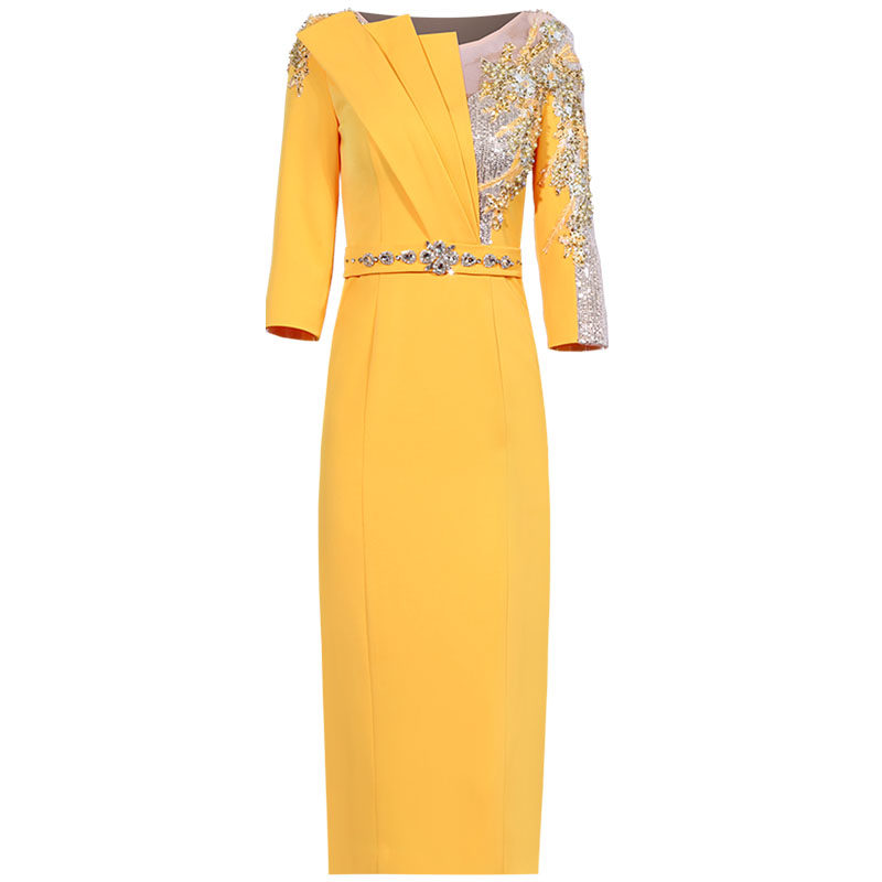 创意狐礼服轻奢日常可穿小礼裙女气质名媛晚宴会主持人连衣裙礼裙