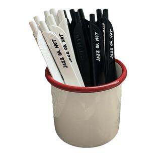 duye度也 韩国jazz or not黑色中性笔0.7进口笔芯彩色clipen笔ins