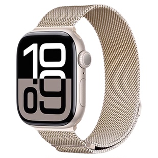 动派适用iwatch10表带S11苹果手表S9米兰尼斯S8Applewatch9金属SE智能8男S7腕带磁吸7高级ultra2女运动S6表链
