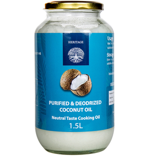 赫丽特奇斯里兰卡进口有机物理精炼椰子油食用油1.4L无味椰子油