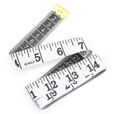 1.5m软皮尺黑白量衣尺家用