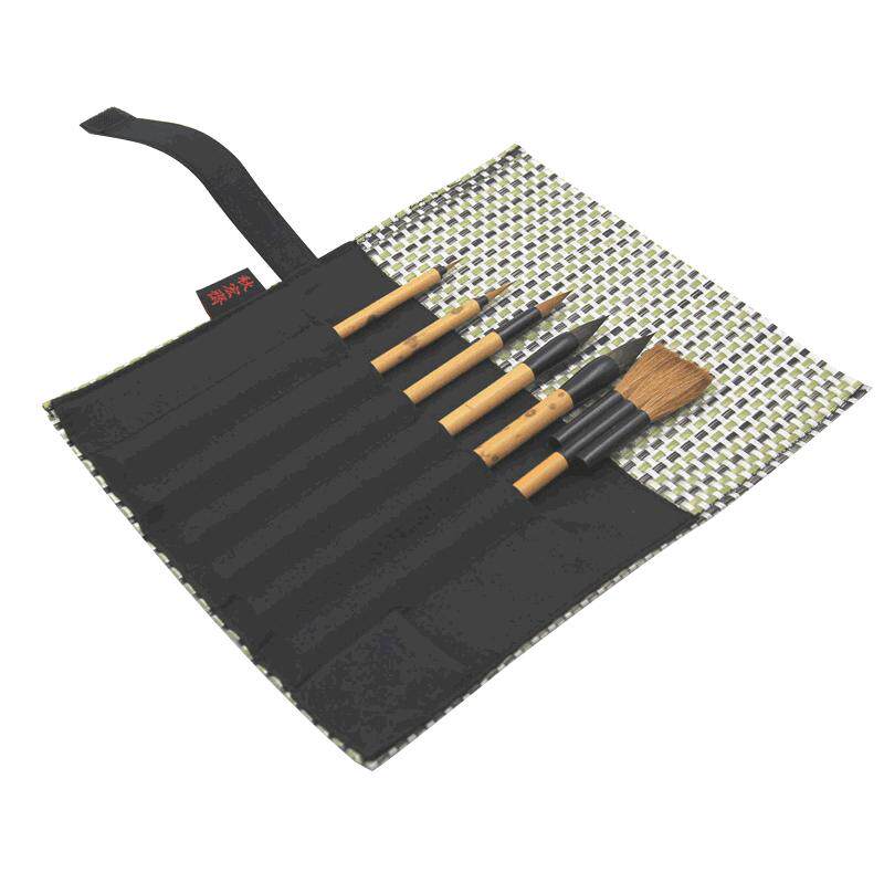 秋宏斋秀意狼毫灰尾画笔手工制作