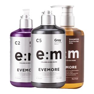 EVEMORE固色洗发水套装染后护色染发锁色去黄发膜柔顺改善毛躁