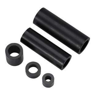 ABS尼龙柱黑色隔离柱绝缘管圆形空心塑料支撑柱圆柱套管M2M3M4M10