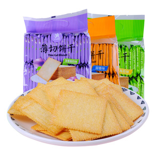 众星薄切饼干海苔蒜香洋葱酸奶口味网红休闲零食酥脆薄小吃食品