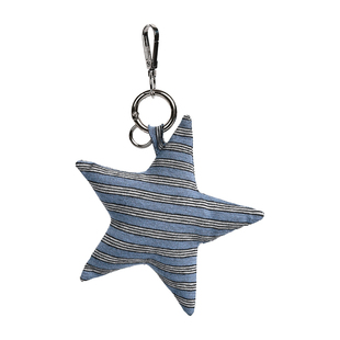 Unique blue五角星海星挂饰波点挂件轻亚风韩系包包挂件钥匙扣