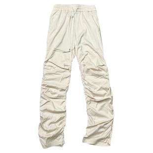 【官方正品】Refuse to Rise 铜氨丝千纫褶皱立体剪裁层次感长裤