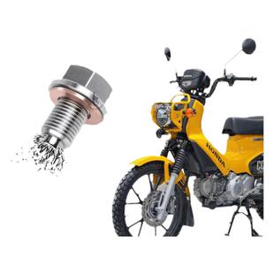 适用于本田复古幼兽摩托车CC110改装不锈钢磁性放油螺丝改装替换