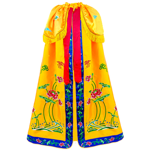 刺绣观音菩萨荷花披风送子奶奶莲花斗篷仙家佛袍王母娘娘仙女袍