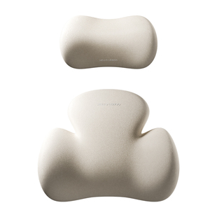 徕本麂皮绒汽车头枕车内枕头靠司机靠枕车用护颈枕车载靠背垫腰靠