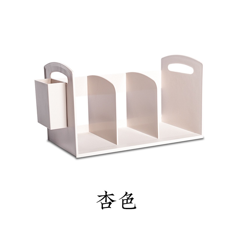 电脑桌上简易组合收纳整理桌面置物架北欧风办公用品文件架省空间