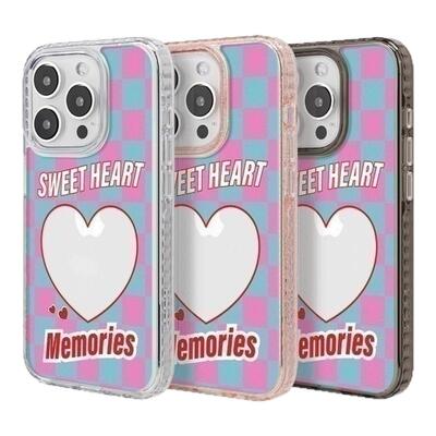 THE HOOD甜美糖果色相框系列 Sweet Heart 适用苹果iPhone16/15/14/Plus/Pro/Max 气垫防摔手机壳镜面保护壳