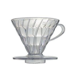 V60透明手冲树脂过滤器加厚滴滤杯家用塑料咖啡杯冲泡V型冲泡滤杯