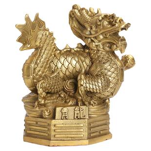 黄铜四大神兽摆件铜青龙白虎朱雀玄武四神兽玄关客厅店铺阳台礼品