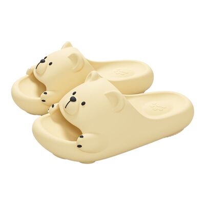 AKM小熊可爱防滑不臭脚凉拖居家