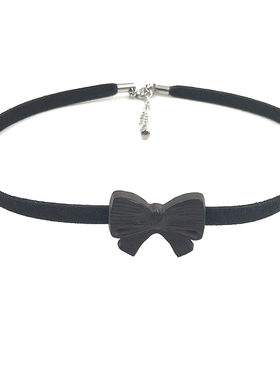 木质可爱俏皮风活力调节黑色项链