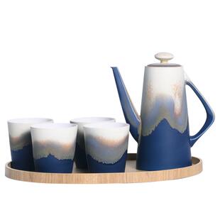 象上景德镇陶瓷水具套装中式家用带托盘客厅喝水杯子乔迁新婚礼物